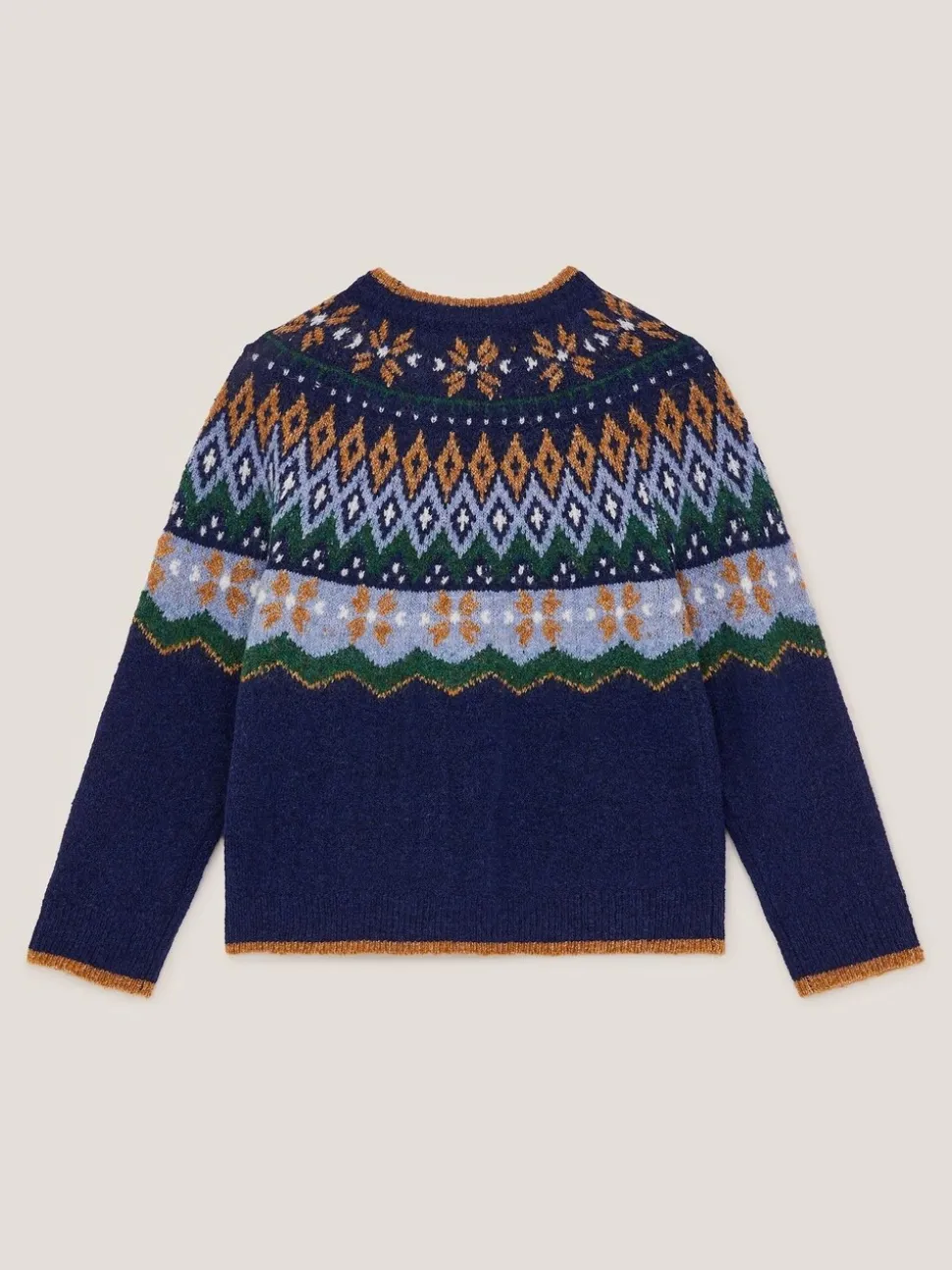 Pull Monsoon Fair Isle à col ras du cou