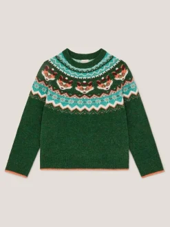 Pull Monsoon Fox Fair Isle