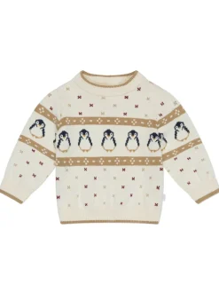 Pull MORI Penguin Fair Isle en maille