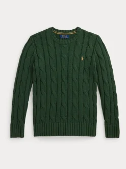 Pull Polo Ralph Lauren garçon en maille torsadée