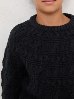 Pull Reiss Lark en laine et coton torsadé