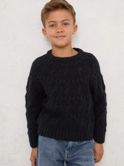 Pull Reiss Lark en laine et coton torsadé