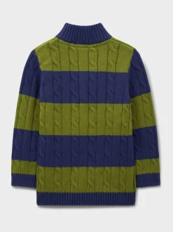 Pull semi-zippé en câble Crew Clothing Oarsman