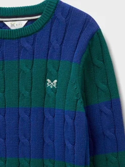 Pulls à rayure torsadée Crew Clothing Heritage