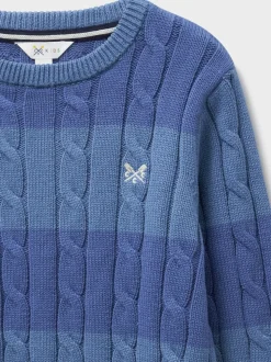 Pulls à rayure torsadée Crew Clothing Heritage