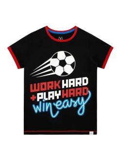 Pyjama court de football Harry Bear Work Hard