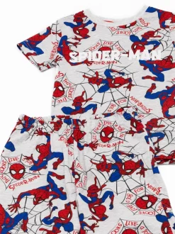 Pyjama court Vanilla Underground gris licence garçon