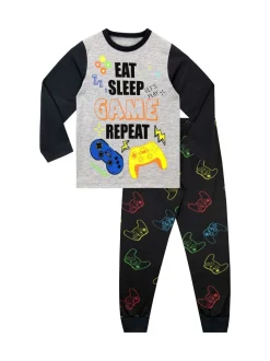 Pyjama de jeu Harry Bear Eat Sleep Game Repeat manches longues