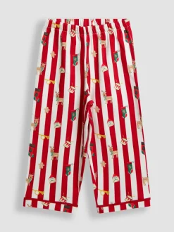 Pyjama JoJo Maman bébé Noël Rayé col en jersey