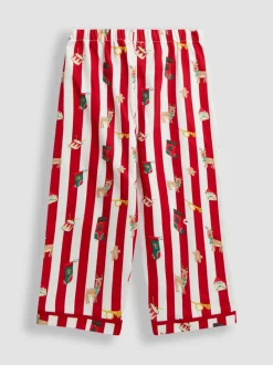 Pyjama JoJo Maman bébé Noël Rayé col en jersey