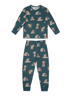 Pyjama long Chelsea Peers imprimé ours sauvage pour enfant