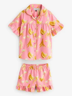 Pyjama short en coton Your Nibs Bananas pour enfant
