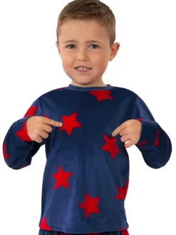 Pyjamas Harry Bear Stars en polaire à Manches longues