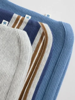 Rayé bleu - Ensemble Hauts et short bébé 6 Pièces (0mois-3ans)