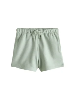 Rayé pastel Jaune et pastel sauge Vert - Lot de 3 shorts texturés (3mois à7ans)