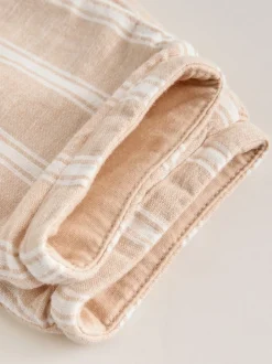 Rayure blanche/orange - Ensemble chemise et pantalon bébé (0mois-3ans)