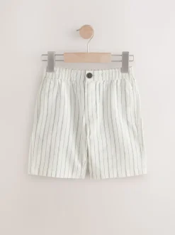 Rayure Ecru - Short en lin Blend (3-16ans)
