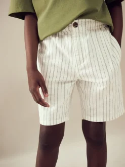 Rayure Ecru - Short en lin Blend (3-16ans)