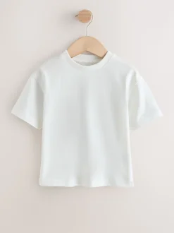 Rayure marron et Off White - Ensemble salopette et t-shirt (3 mois-7 ans)