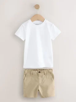 Rayures neutres - Ensemble blazer, t-shirt et short (3mois9ans)