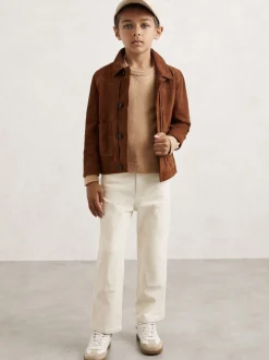 Reiss - Pull à col ras du cou en laine mélangée Cloud