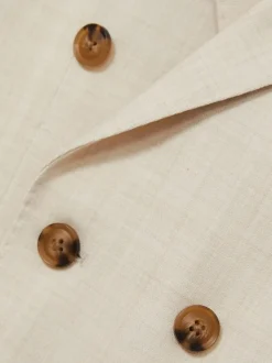 Reiss Belmont Double boutonnage Textured Blazer With Wool