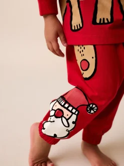 Renne rouge - Pyjama de Noël simple (9mois-10ans)