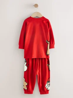 Renne rouge - Pyjama de Noël simple (9mois-10ans)
