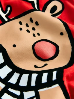 Renne rouge - Pyjama de Noël simple (9mois-10ans)