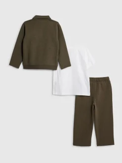 River Island Ensemble Harrington texturé 3 pièces pour Jeunes garçons