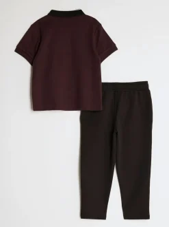River Island Ensemble polo et jogging ottoman