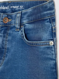 River Island Jean droit délavé