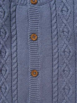 Rock a bye baby boutique Cardigan bleu en maille, Pantalons Ensemble