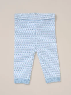 Rock a bye baby boutique Cardigan bleu en maille, Pantalons Ensemble