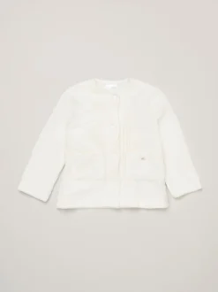 Rock-A-Bye Baby Boutique Ensemble veste et pantalon côtelé en velours côtelé blanc pour bébé