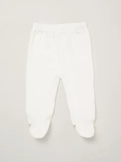 Rock-A-Bye Baby Boutique Ensemble veste et pantalon côtelé en velours côtelé blanc pour bébé