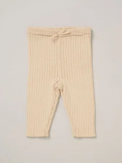 Rock-A-Bye Baby Boutique Ensemble 3pièces avec bodys, leggings et chapeaux marron en maille pour bébé