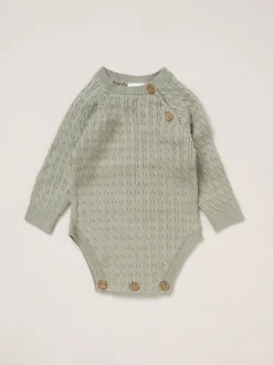 Rock-A-Bye Baby Boutique Ensemble 3pièces avec bodys, leggings et chapeaux en maille vert bébé