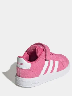 Rose - adidas Grand Court 2.0 Baskets à lacets élastiques bébé