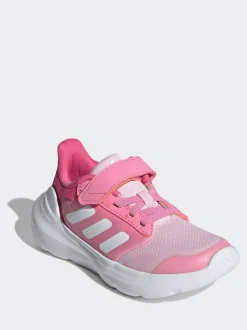Rose - adidas Tensaur Run 2.0 Baskets enfant à crochets et boucles
