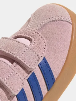 Rose - adidas Vl Cour 3.0 Baskets bébé à crochets et boucles