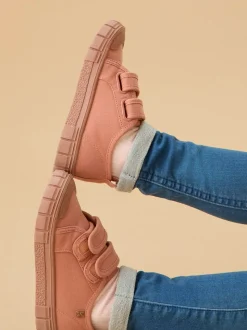 Rose - Baskets KIDLY BY MORI en toile à bande déchirée