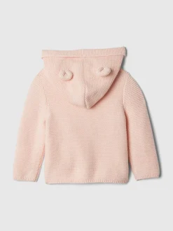 Rose - Cardigan Gap Bear en maille de coton doux (0-24mois)