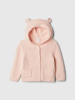 Rose - Cardigan Gap Brannan Bear en maille de coton doux (nouveau-né24mois)