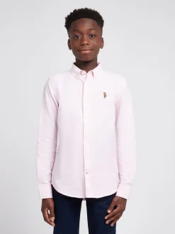 Rose - Chemise Oxford U.S. Polo Assn Garçons