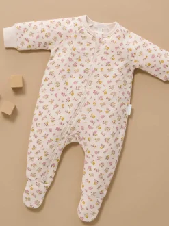 Rose - Combinaison de nuit Purebaby zippée en polaire
