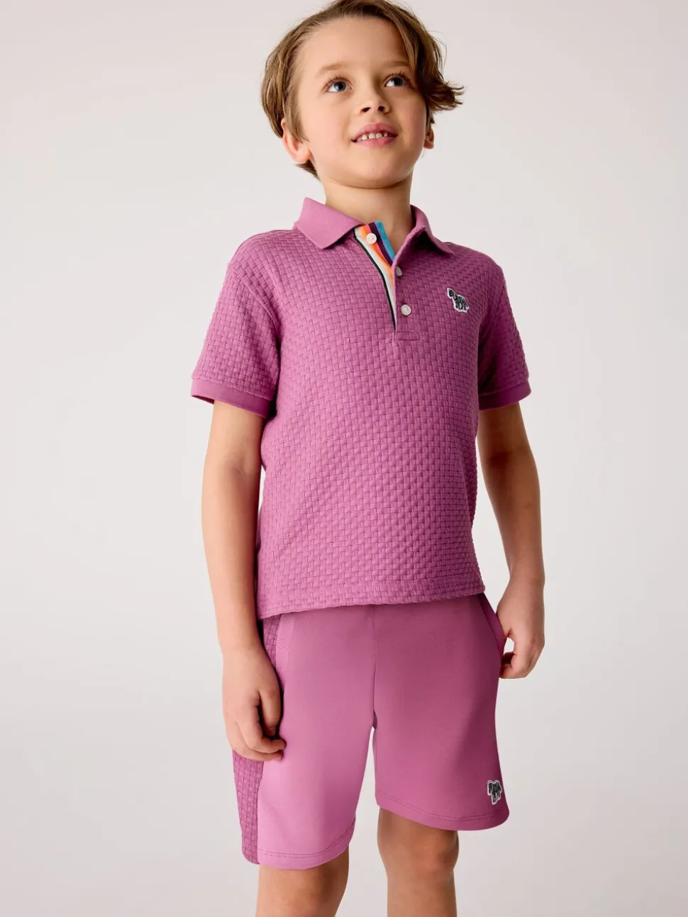 Rose - Ensemble polo et short Paul Smith Junior garçon