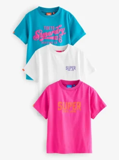 Rose - Lot de 3 t-shirts Superdry