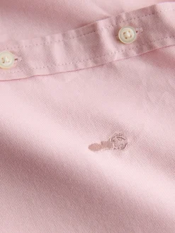 Rose - Manches courtes Coton riche Oxford Chemise (3-16ans)