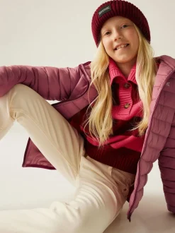 Rose - Regatta Veste déperlante Marizion mi-épaisse à capuche Junior